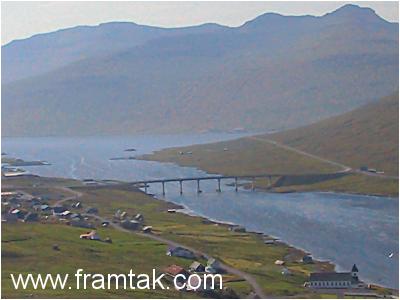 Oyrarbakki bridge between the islands of Streymoy and Eysturoy