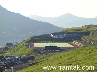 The sports area in Toftir