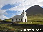 Church in Viðareiði on Viðoy