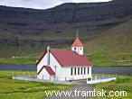 The church in Hvannasund on Viðoy